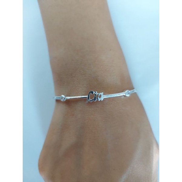 GELANG NAMA CUSTOM PERAK