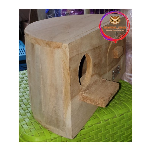 GLODOK SETENGAH LINGKARAN SANGKAR KAPSUL STANDARD 33 GLODOK LOVEBIRD RUMAH KOTAK SARANG BERTELUR TER