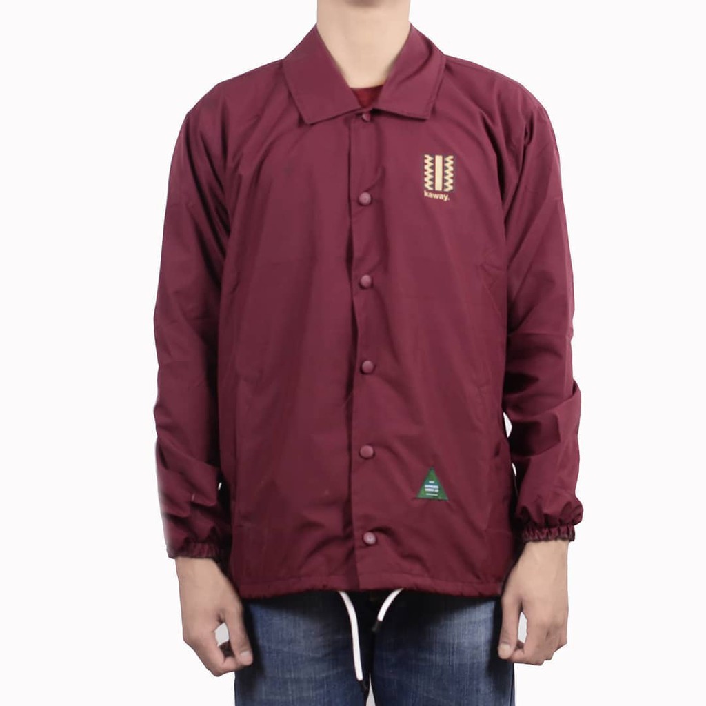 COACH JAKET PRIA/WANITA - KAWAY TAPS COACH MAROON