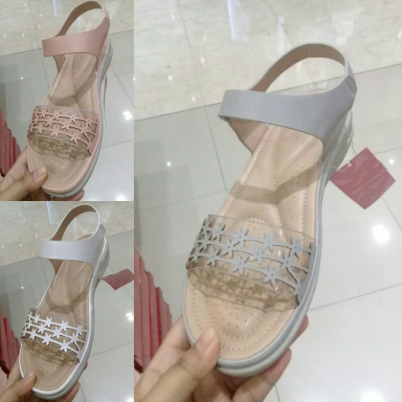 Sandal Wanita Tali Original Fleurette Color Soft Sol empuk