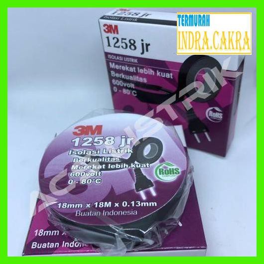 

35Wt5Ey7- 3M Isolasi Listrik 1258 Jr Hitam Yu8Gu7Y-