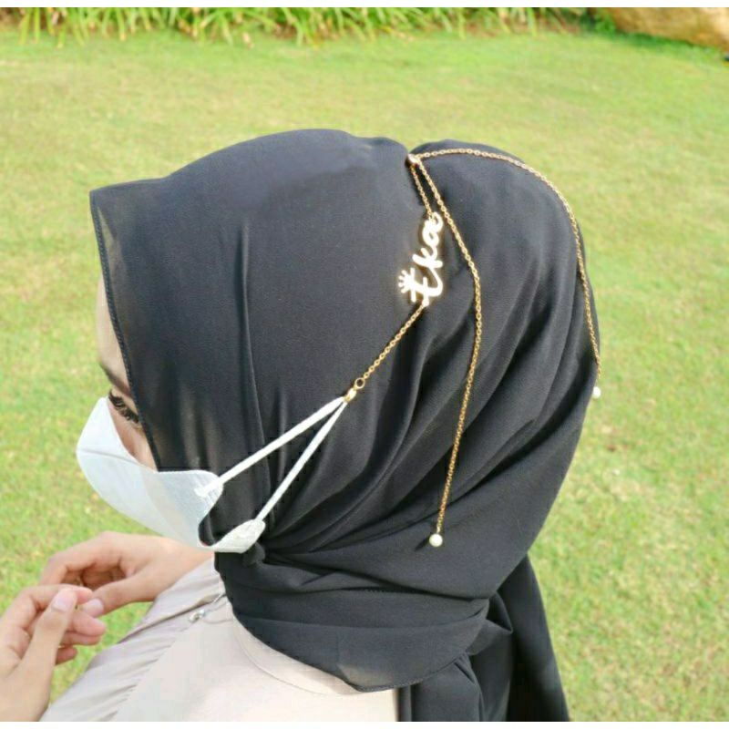 Strap Masker Serut hijab