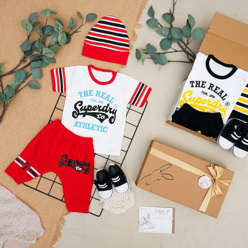 LIO036 Boys Baby Hampers 0-12 months/ Hampers bayi newborn/ Kado bayi/ baby boys gift set-Neo Red