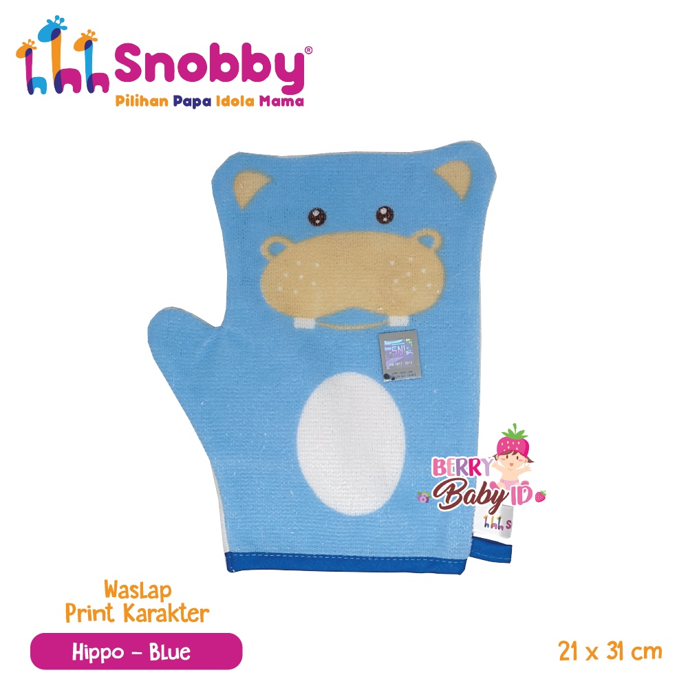 Snobby Baby Washlap Print Karakter Handuk Bayi Perlengkapan Mandi Bayi Berry Mart