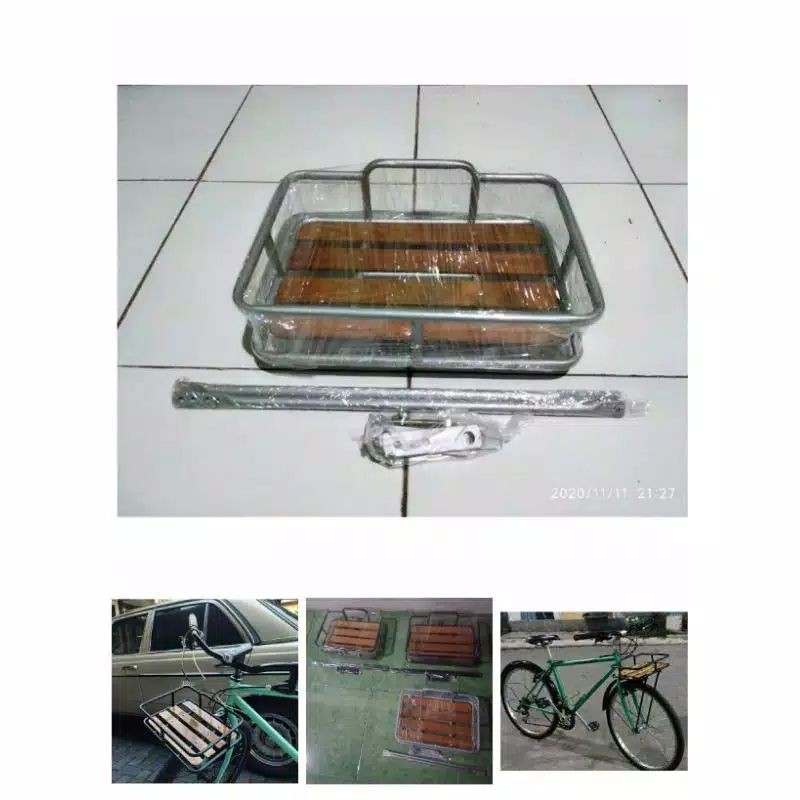 KRANJANG DEPAN RAK DEPAN SEPEDA FEDERAL VINTAGE MINIVELO FIXIE MINION MTB