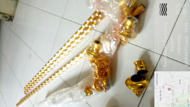 Besi Gorden / Rollet Gorden / Rel Gorden Rollet / Besi Hordeng Full Set Terlaris Termurah