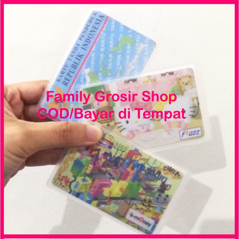 Sampul Cover DOFF Kartu ATM, KTP, SIM Plastik Pelindung Anti Gores