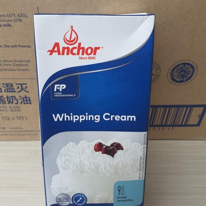 

BISA COD whipping cream anchor 1 liter best seller. heavy cream (grab,/gojek) - grab gojek