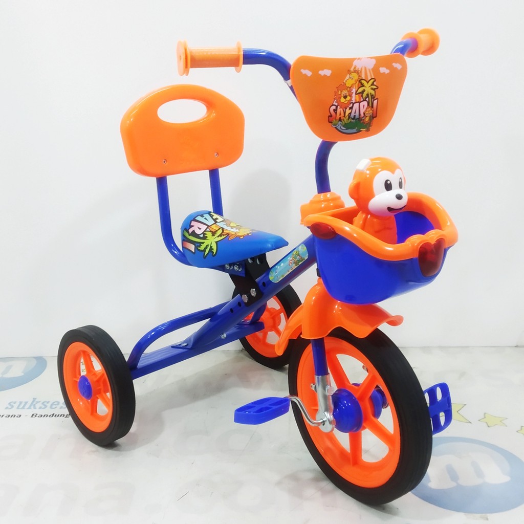 Sepeda Roda Tiga BMX Anak PMB 919SM Safari Musik Monkey Sepeda Roda Tiga BMX Anak PMB 919SM Safari Musik Monkey