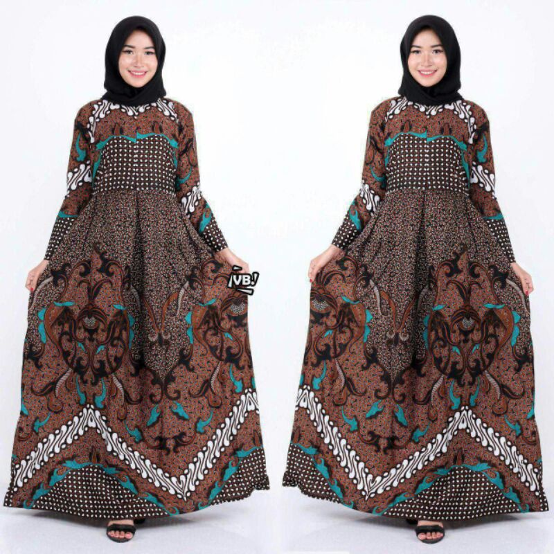 DRESS GAMIS BAJU BATIK MODERN BAJU KONDANGAN WANITA