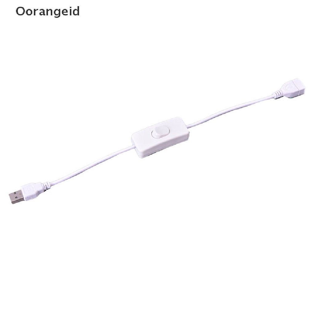 Orangexgood Kabel Extension USB 28cm Dengan Saklar ON / OFF Untuk Kipas Lampu USB