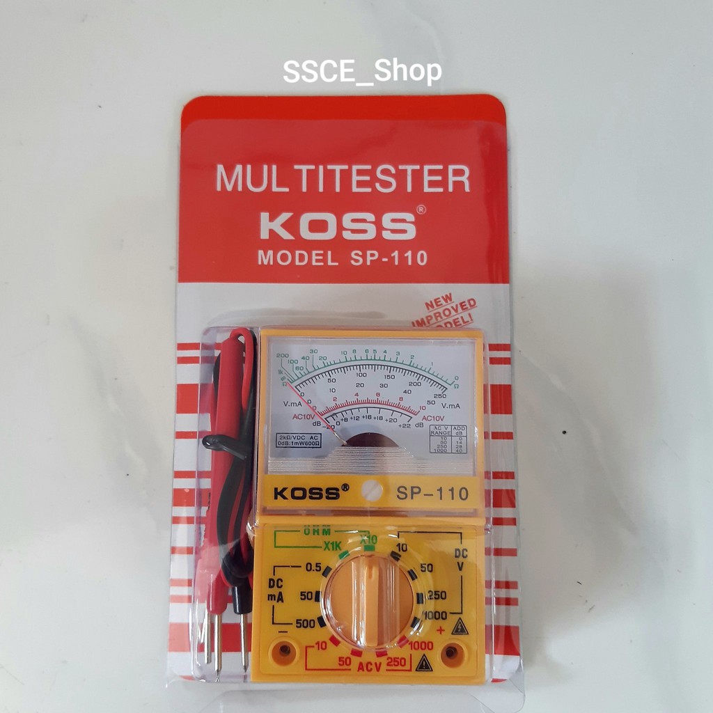 MULTITESTER/MULTIMETER/AVO METER Analog SP-110 ATN/KOSS