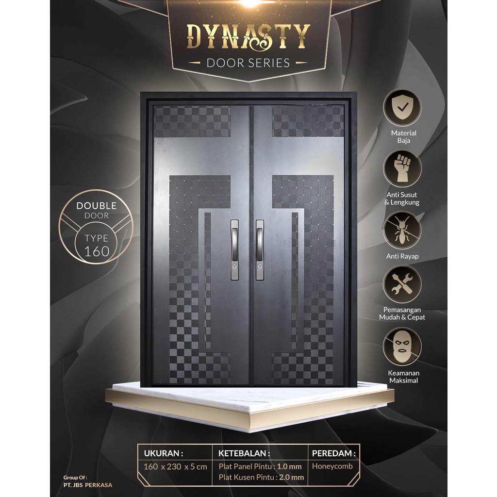 PINTU BAJA FORTRESS TYPE DYNASTY 160 DOUBLE DOOR