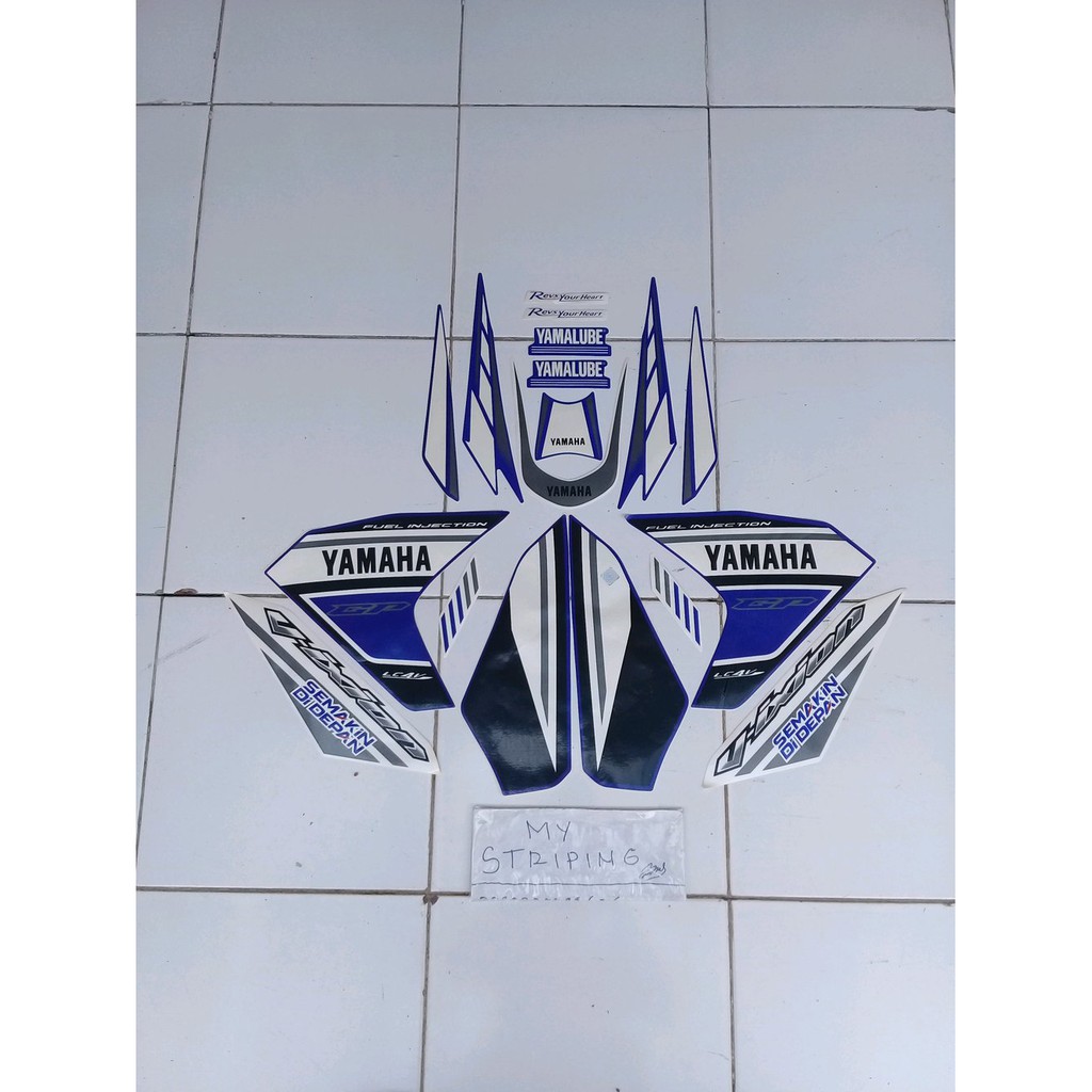 Stiker Vixion Gp 2014 2015 Biru Putih Shopee Indonesia