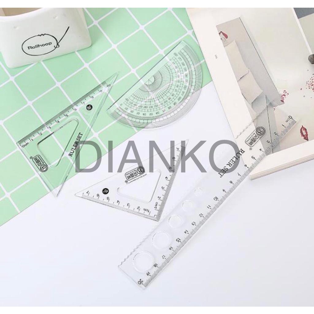 

PENGGARIS PLASTIK 1 SET 4 MODEL / PENGGARIS 1 PAKET / RULER 1 SET