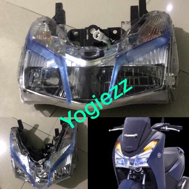 Headlamp yamaha lexi reflector lexi lampu depan lexi reflektor batok yamaha lexi ory assy