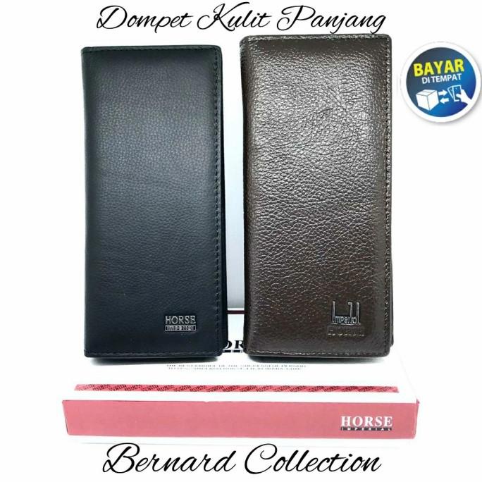 Dompet Panjang Kulit Asli Dompet Kulit Pria Wanita Imperial Horse termurah