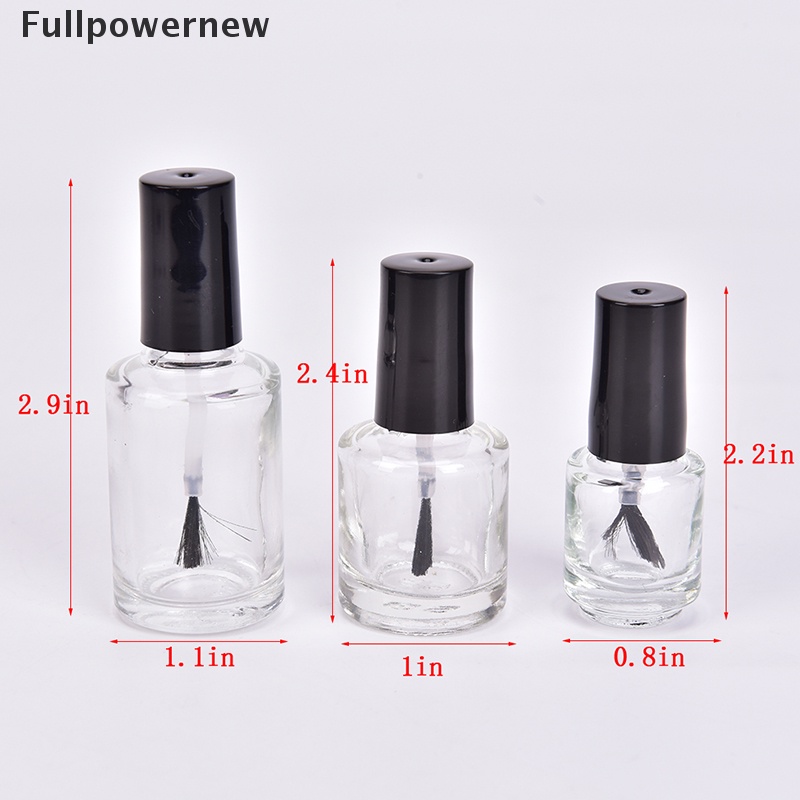 [FULL] 1Pcs 5/10/15ml Empty Glass Nail Polish Bottle With Brush Nail Oil Glass Bottle