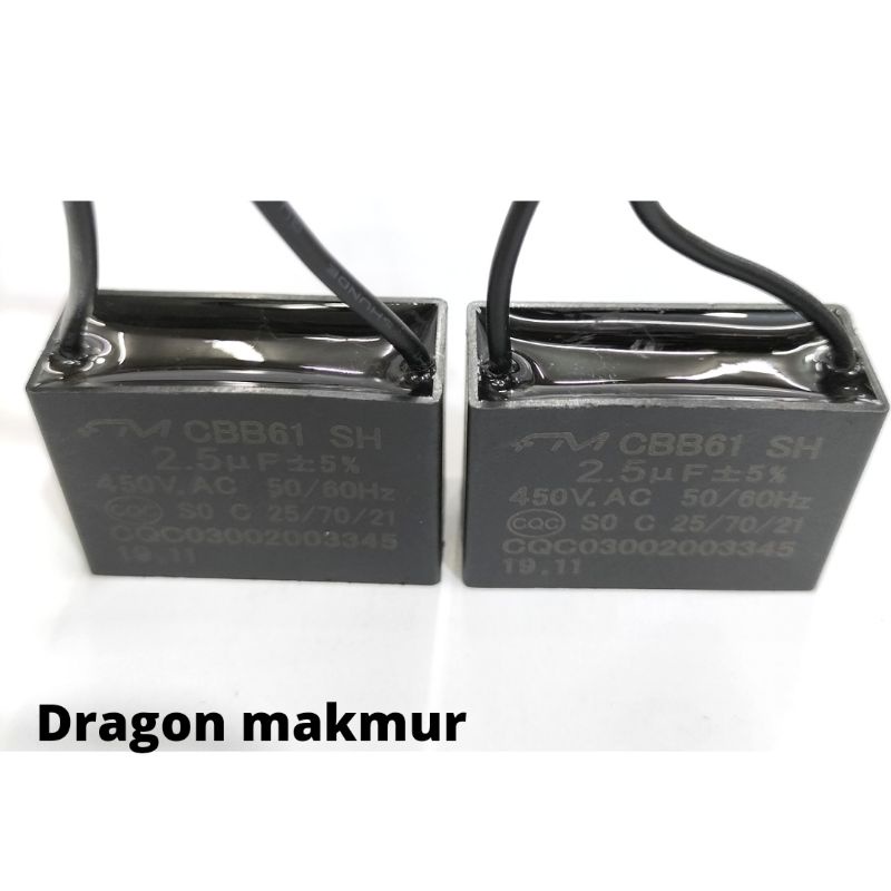 kapasitor kotak 2,5uf 450Vac - kapasitor kotak - kapasitor kipas - kapasitor dinamo