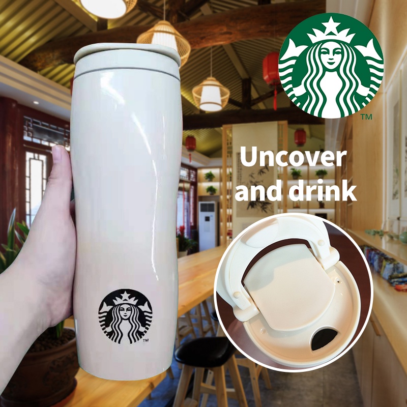 Starbucks kapasitas besar stainless steel mug mudah dibawa 590ml