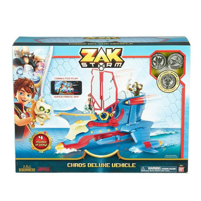 Bandai Action Figure Zak Storm Vehicle Chaos Playset Include Coin