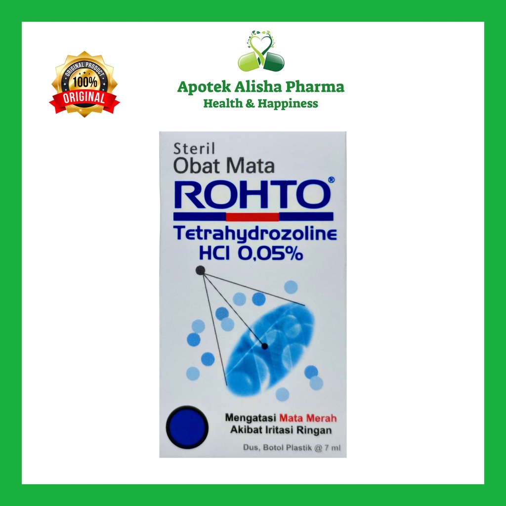 Rohto Tetes Mata 7ml / Rohto Cool Eye drop 7ml / Rohto V Extra 7ml - Rohto Putih Tetes Mata Iritasi Ringan / Mata Merah