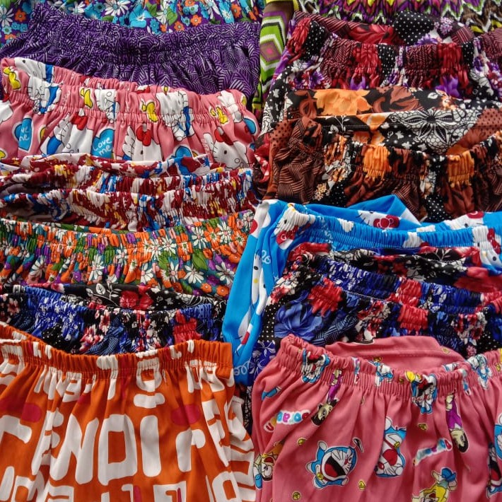 Celana Aladin Los Wanita JUMBO XXL DAN STANDART PANJANG MOTIF BAN R2AJAKARTA