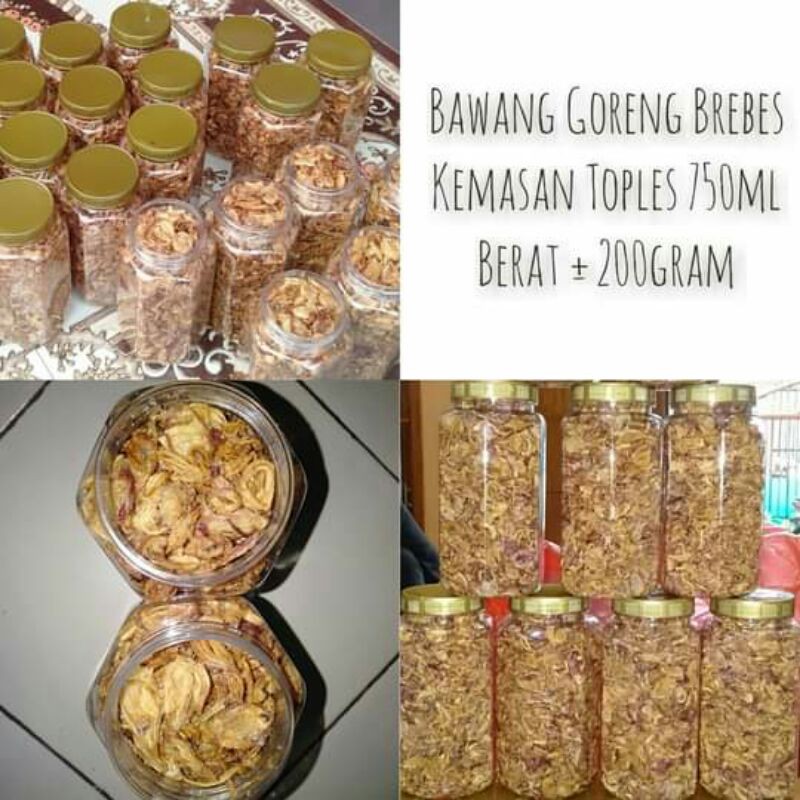 

READY BAWANG GORENG BREBES 1 TOPLES 10,000