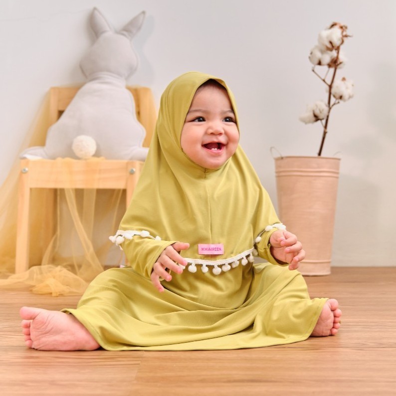 Gamis Bayi / Gamis Anak Perempuan Original Khaireen Usia 0-5 Tahun Khaireen / Gamis Bayi Perempuan