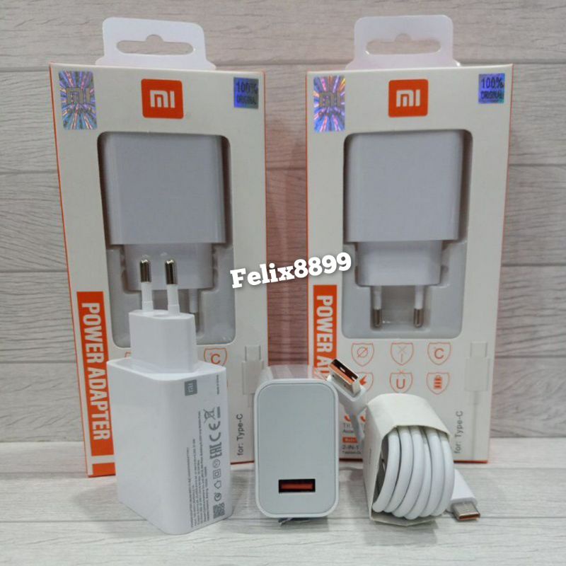 Charger Casan Xiaomi Fast Charging 27Watt 33W 55W 65W Cable Type C