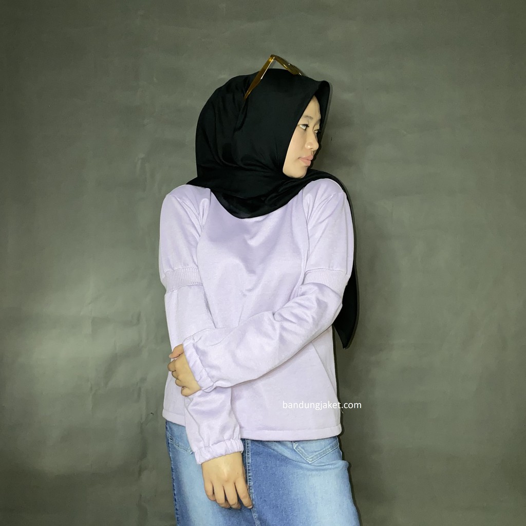 BASIC WRINKLE Rib SWEATER II Sweater Kerut Rib Wanita Zarra Terbaru