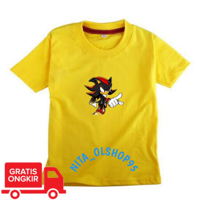 baju anak karakter , baju Sonic , baju anak laki laki , baju anak perempuan