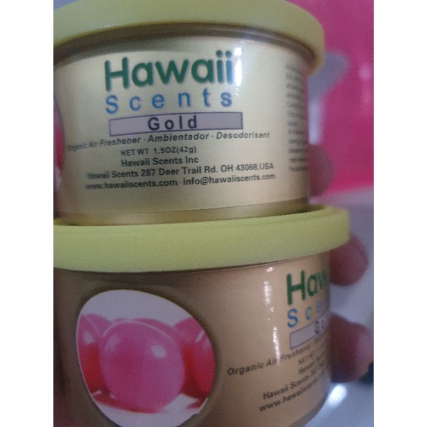 hawaii scents gold golden pewangi mobil aroma golden state