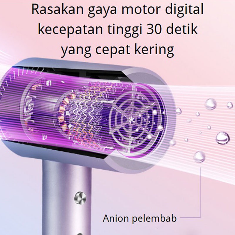 Hairdryer Ion Negatif Pengering Rambut Mini