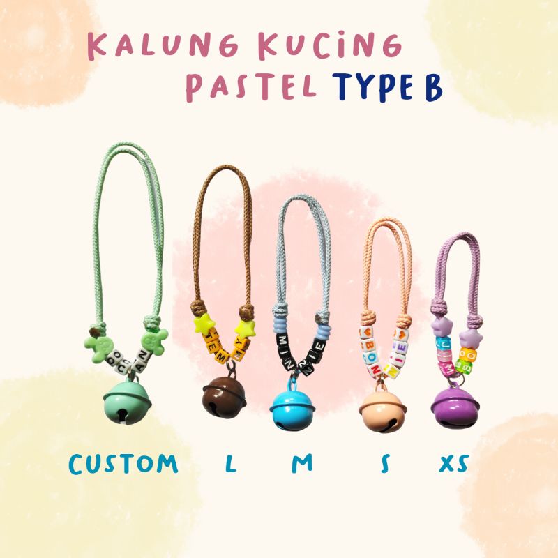 KALUNG KUCING NAMA MANIK PASTEL