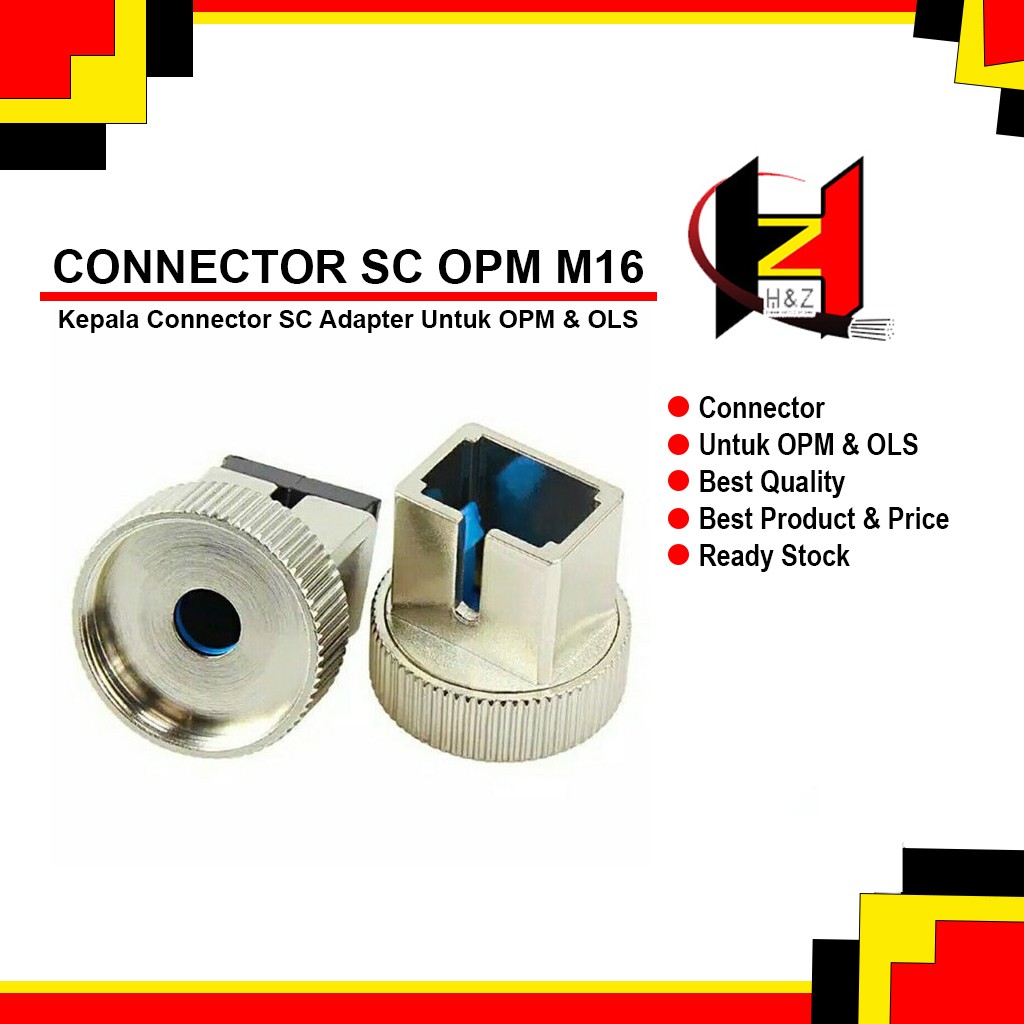 Connector SC OPM M16/Kepala Connector SC Adapter Untuk OPM &amp; OLS