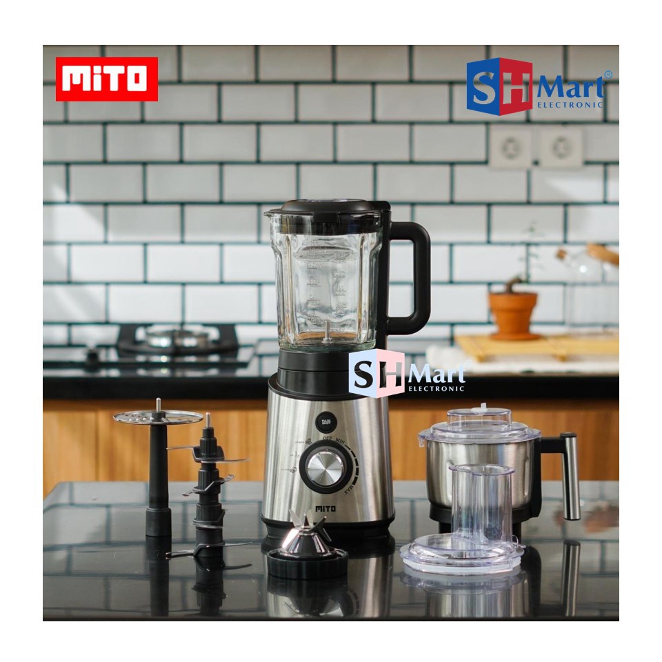 MITO FOOD PROCESSOR &amp; BLENDER ALL IN ONE BL100 / BL-100 OMNI BLADE GARANSI RESMI (MEDAN)