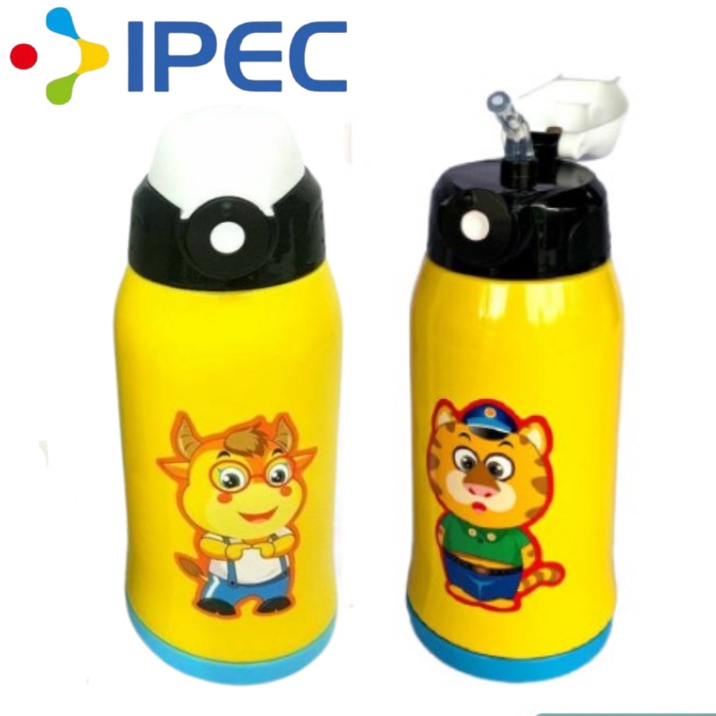 BOTOL MINUM Thermos Tumbler Stainless Steel Botol Minum Hot &amp; Cold Vacuum Flask BPA-Free Karakter 600ml 6060