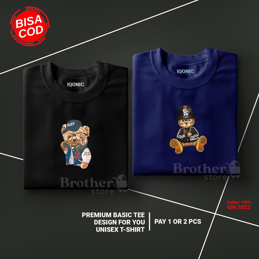 ( PROMO COD ) BROTHER STORE / Kaos Distro Pria / Kaos Distro100% Catoon Combed 24s / ArticelCC3BB