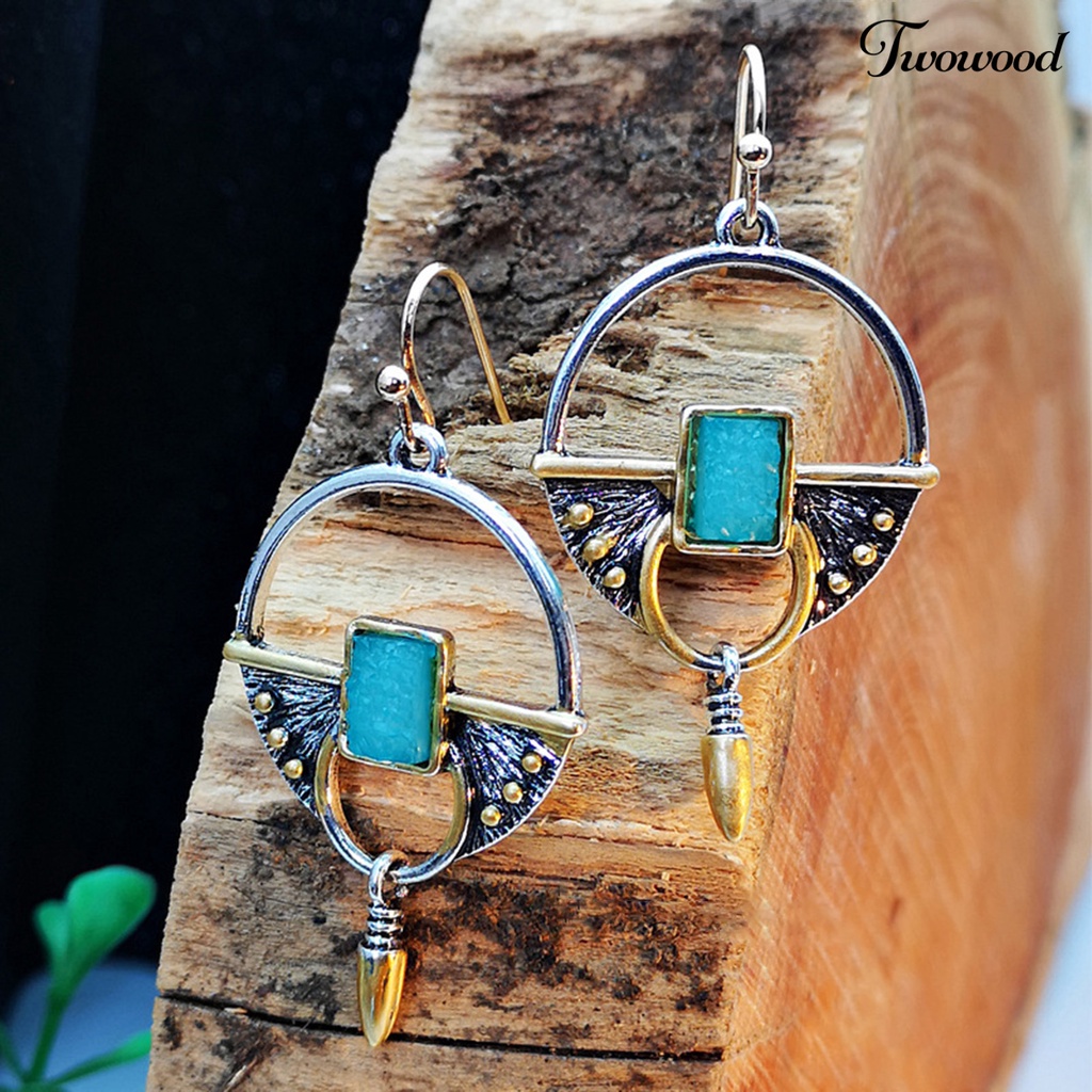 1 Pasang Anting Menjuntai Gaya Vintage Boho Retro Untuk Wanita