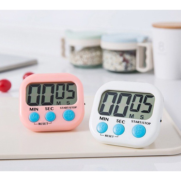 TIMER DAPUR - Digital Kitchen Alarm - Stop Watch Cute Masak Roti Kue With Magnet &amp; Stand