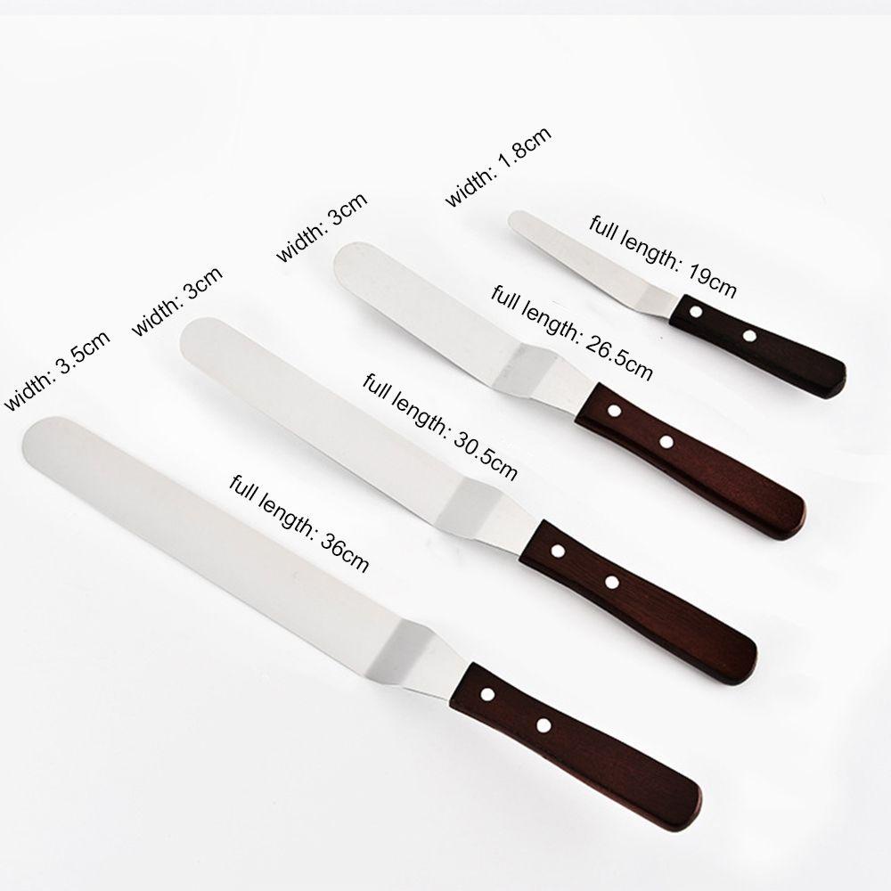 TOP 4/6/8/10 Inch Cake Spatula Kitchen Tools Pastry Baking Smoother Icing Frosting