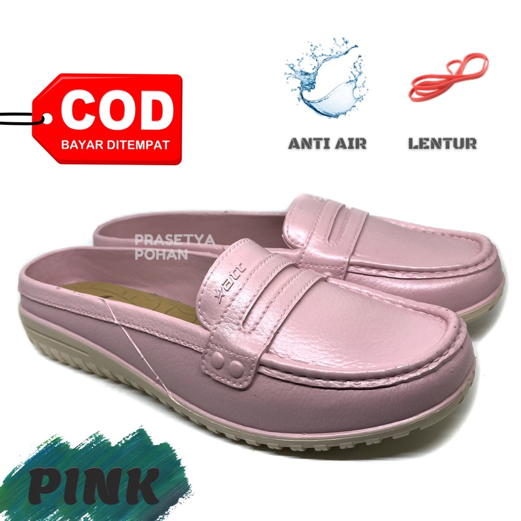 Sepatu Karet Wanita Anti Air dan Awet - Sepatu Slop Wanita - Slip On Wanita