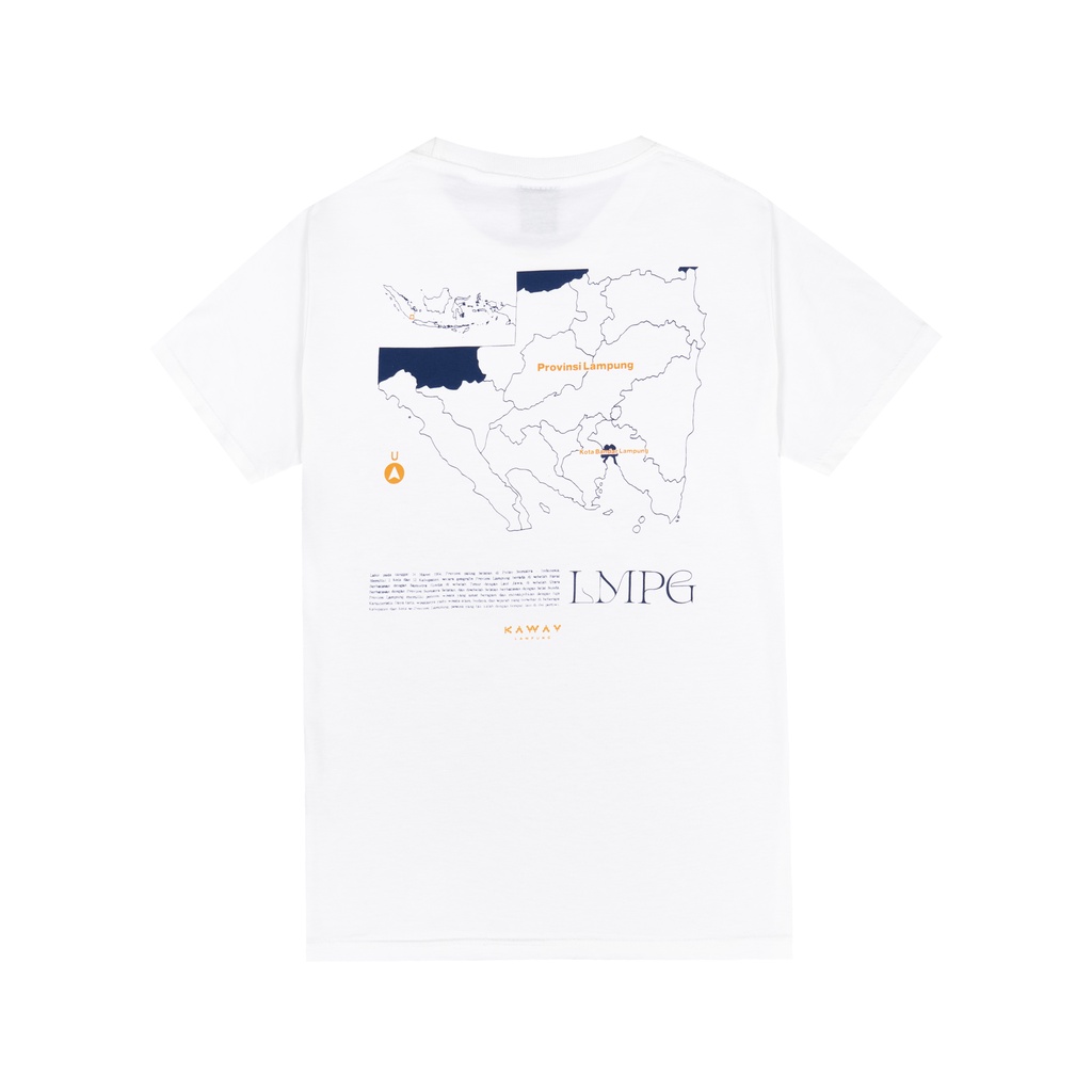 KAWAY T-SHIRT ANAK OUT MAP KIDS WHITE