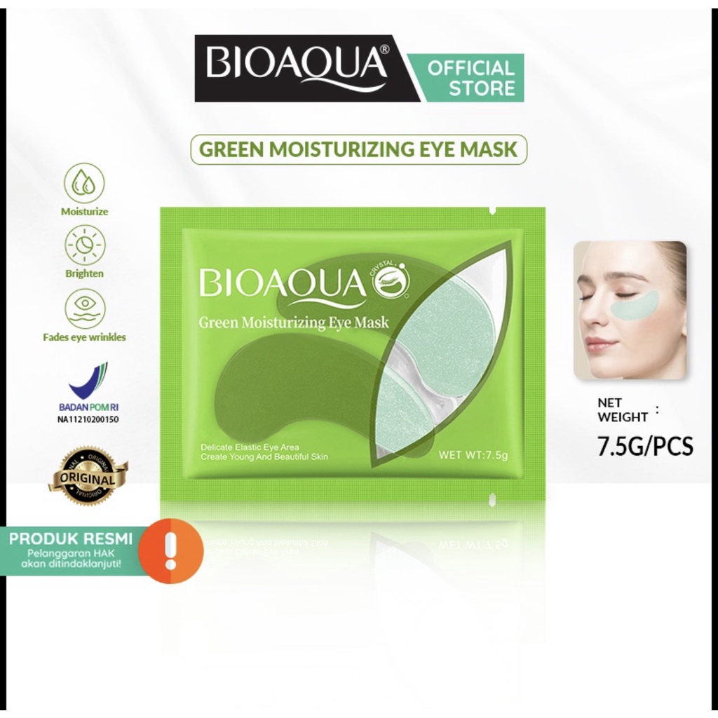 BIOAQUA eye mask Moisturizing masker mata Memudarkan kerutan mata