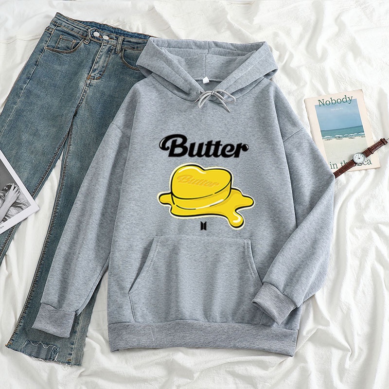 BUTTER Sweater Hoodie II Jumper hoodie BUTTER II SIZE M-XL ( Pria &amp; Wanita )