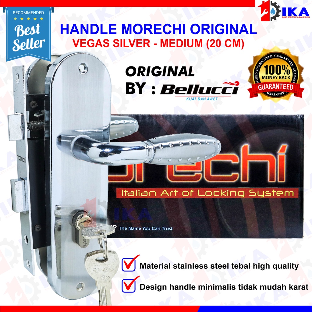 Kunci Pintu Tanggung Morechi  Asli Handle Sedang 20cm Morechi Kunci Moreci Stainless Series