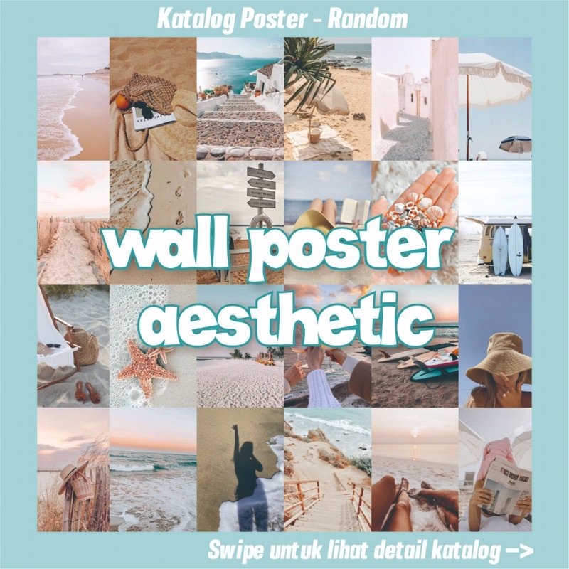 [24Pcs]Poster Dinding Aesthetic Murah | Wall Poster Aesthetic A6 A5