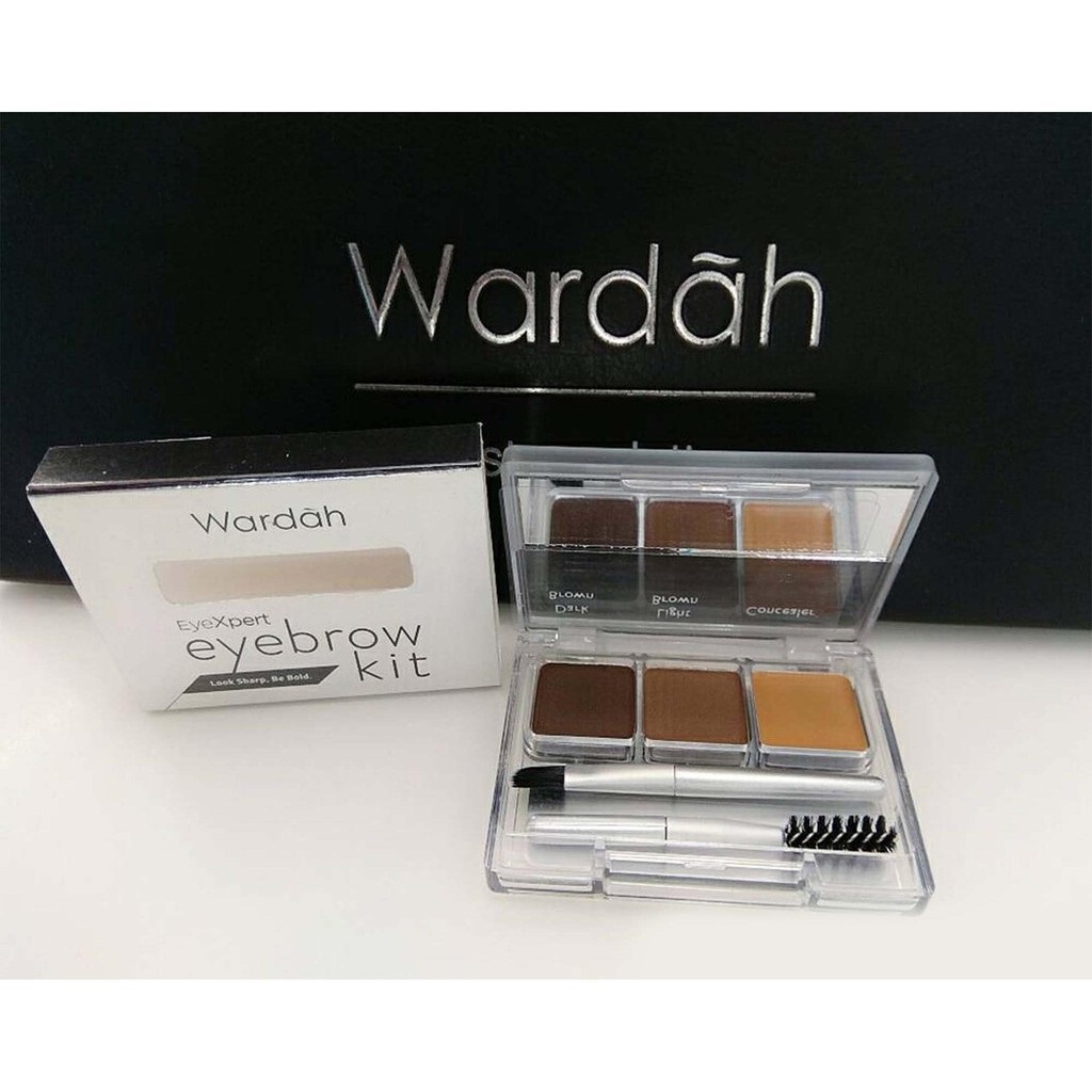 WARDAH EyeXpert Eyebrow Kit - 3 Warna Intense Yang Tahan Lama