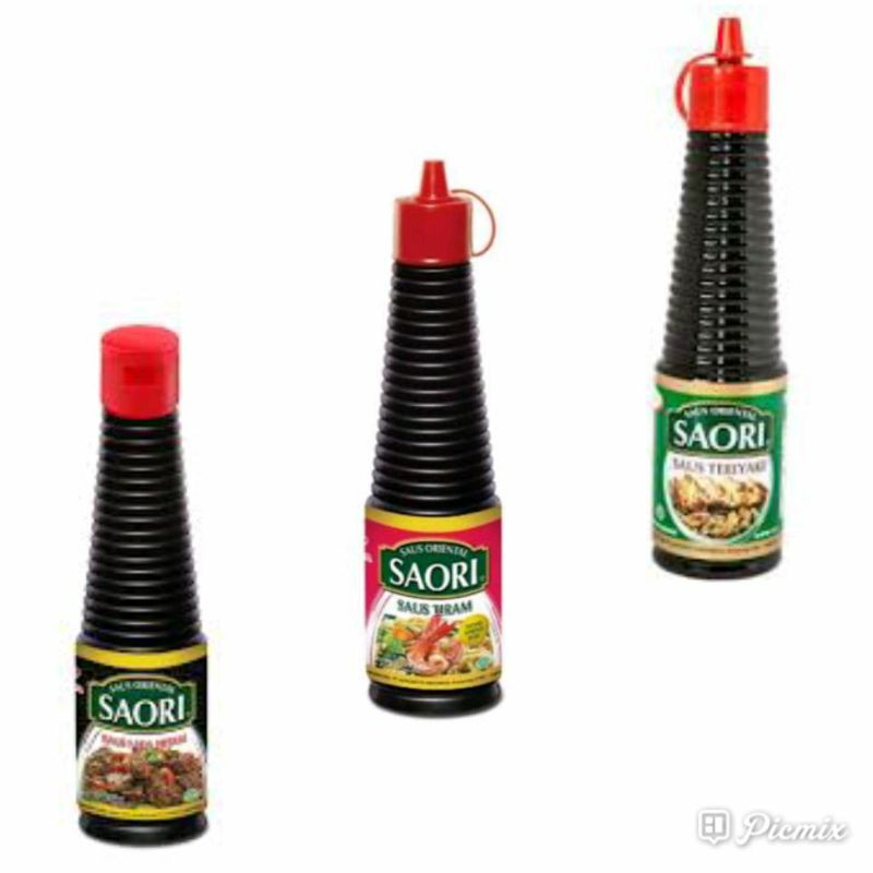 Saori Saus Tiram 133 ml, Saori Saus Teriyaki 133 ml,Saori Lada Hitam 13 ml